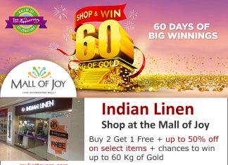 Indian Linen at Mall of Joy – Multiple Offers Offers at Kottayam