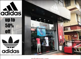 Adidas – Up to 50% Off Offers at Kottayam