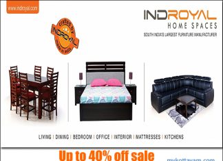 Indroyal Home Spaces – Up To 40% Off Offers at Kottayam