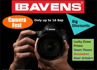 Camera Fest, Big Discounts @ Bavens, Kottayam Bavens Studio & Color Lab