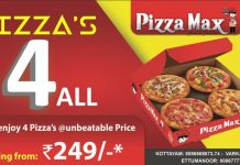 Pizza Max Offer – Pizzas 4 All @ 249